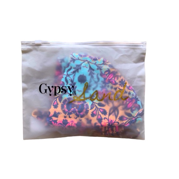 GYPSY 05 SAND HALTER BIKINI SWIMSUIT TOP WOMEN COLOR MULTI SIZE XS - Picture 6 of 7